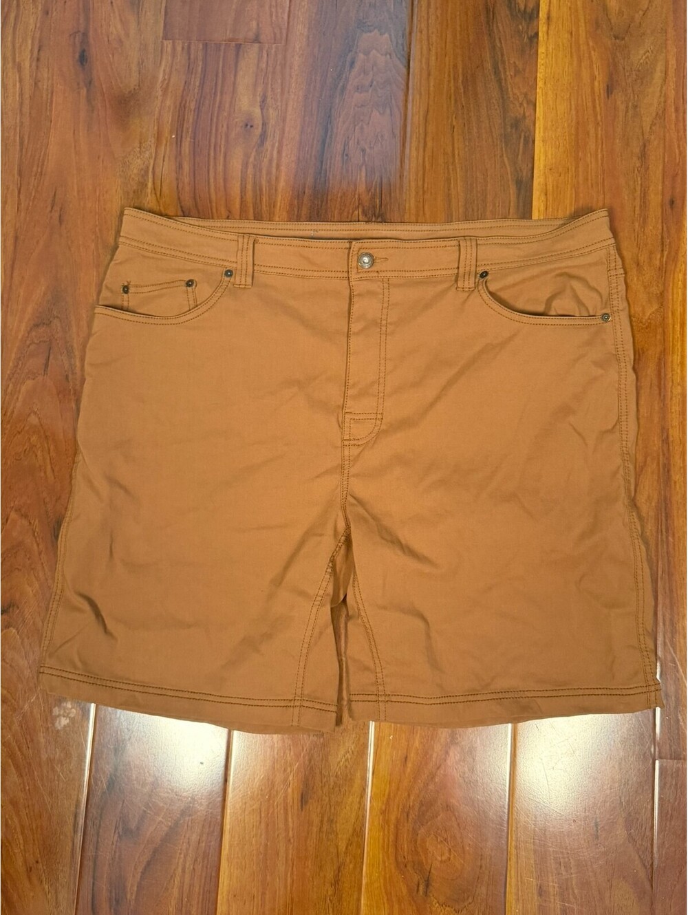 PrAna Brion Shorts Mens 42 Khaki Tan Stretch Hiking Outdoor M3BRIO113